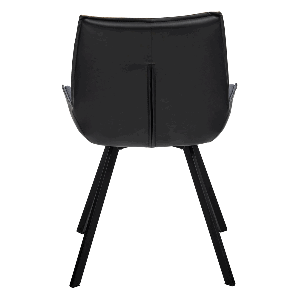 Стул Софт, серо-голубой с чёрными ножками, рогожка | Replace